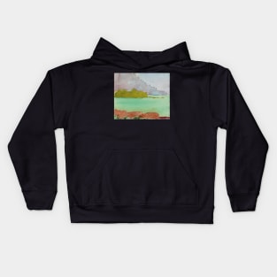 bank landscape 1928 - Cuno Amiet Kids Hoodie